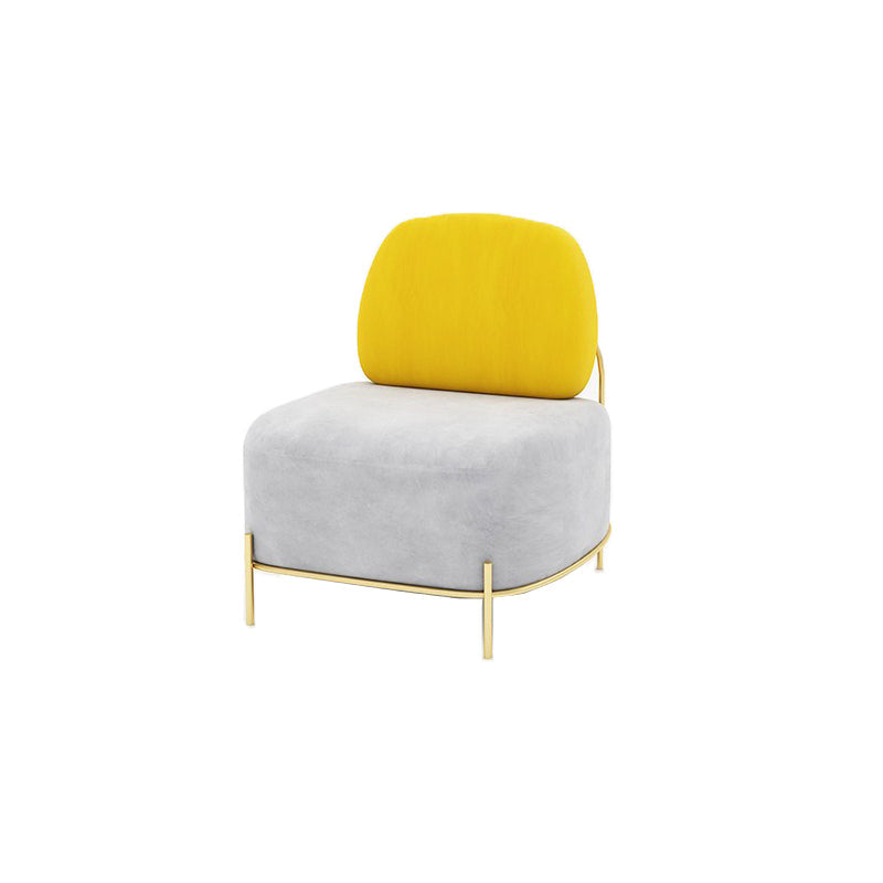 Velvet Armless Sofa 27.55" Wide Standard Sofa for Living Room