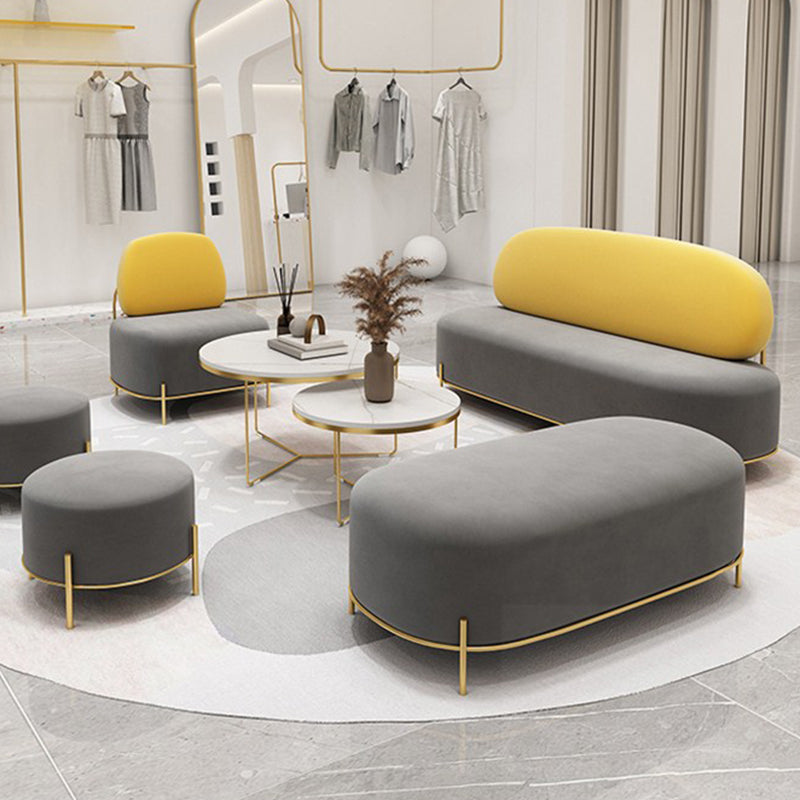 Velvet Armless Sofa 27.55" Wide Standard Sofa for Living Room