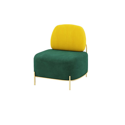 Velvet Armless Sofa 27.55" Wide Standard Sofa for Living Room