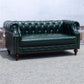 29.13" Wide Tuxedo Arm Sofa Contemporary Genuine Leather Sofa with Tufted Back