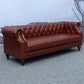 29.13" Wide Tuxedo Arm Sofa Contemporary Genuine Leather Sofa with Tufted Back