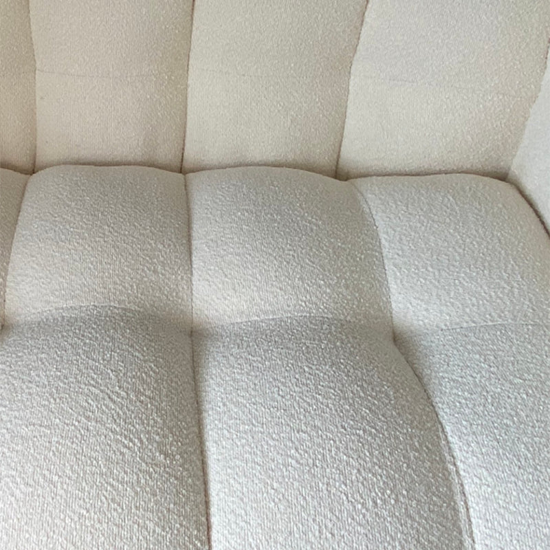 Oreiller cousu canapé arrière du bras de smoking contemporain laine blanche - 39,37 "D