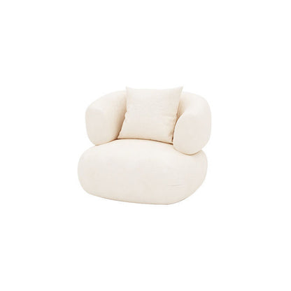 Wol witte smoking tuxedo arm bank hedendaagse standaard bank met strakke rug