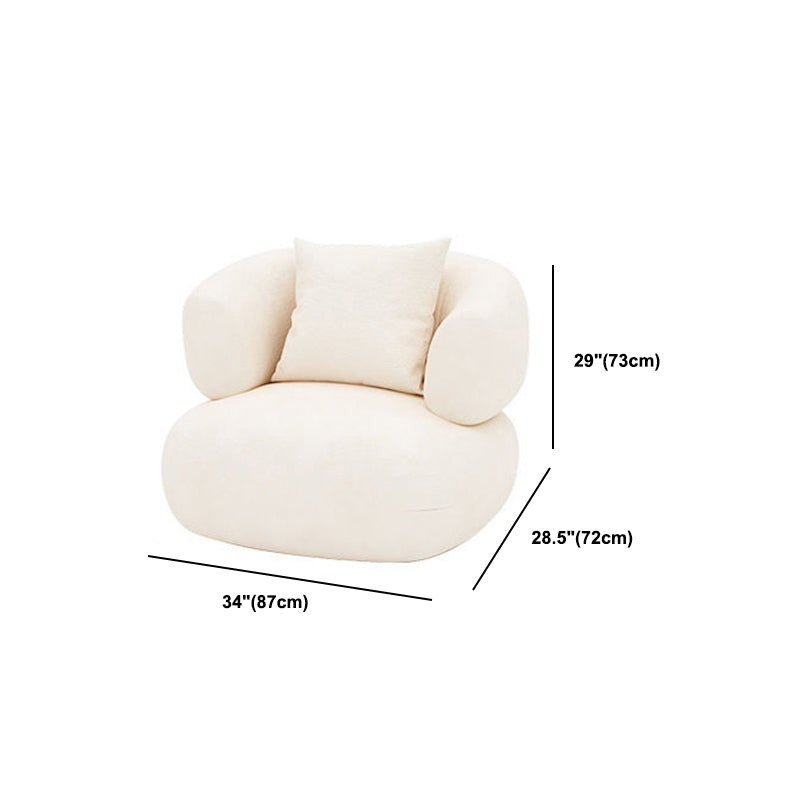 Wol witte smoking tuxedo arm bank hedendaagse standaard bank met strakke rug