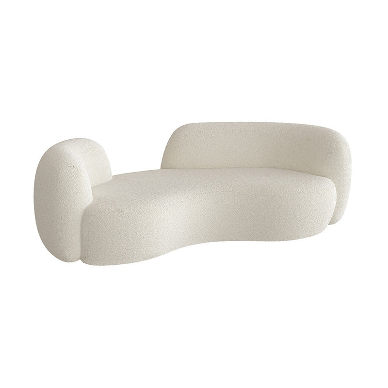 28.35 "Hoog gebogen Tuxedo -armbank Moderne stijl Witwolstoelen