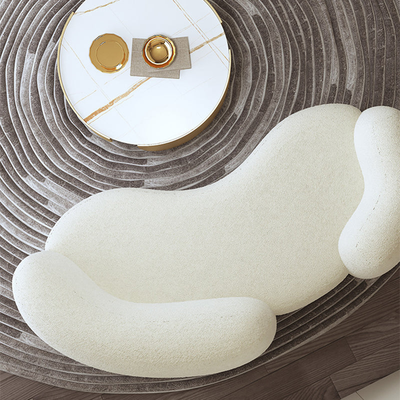 28.35 "Hoog gebogen Tuxedo -armbank Moderne stijl Witwolstoelen