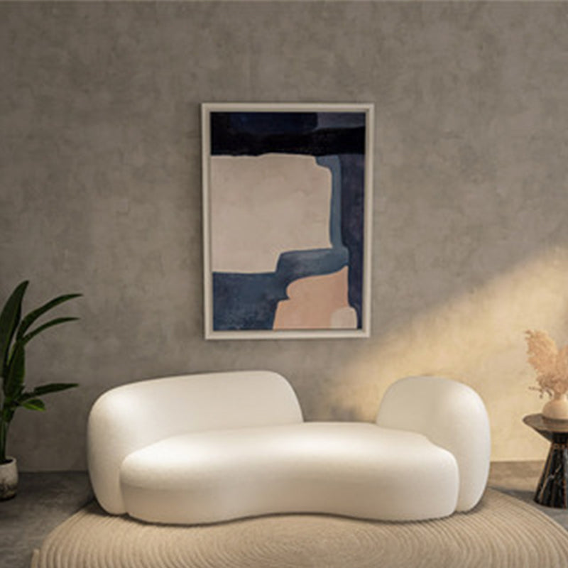 28.35 "Hoog gebogen Tuxedo -armbank Moderne stijl Witwolstoelen