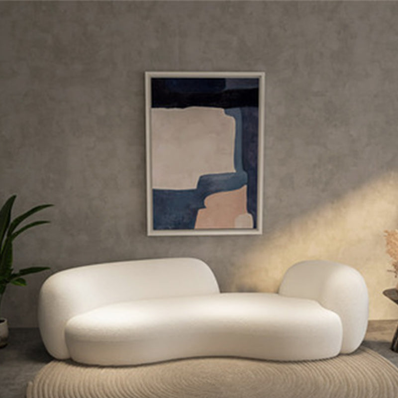 28.35 "Hoog gebogen Tuxedo -armbank Moderne stijl Witwolstoelen