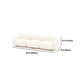Modern Rolled Arm Sofa White Velvet Sofa for Living Room, Apartment