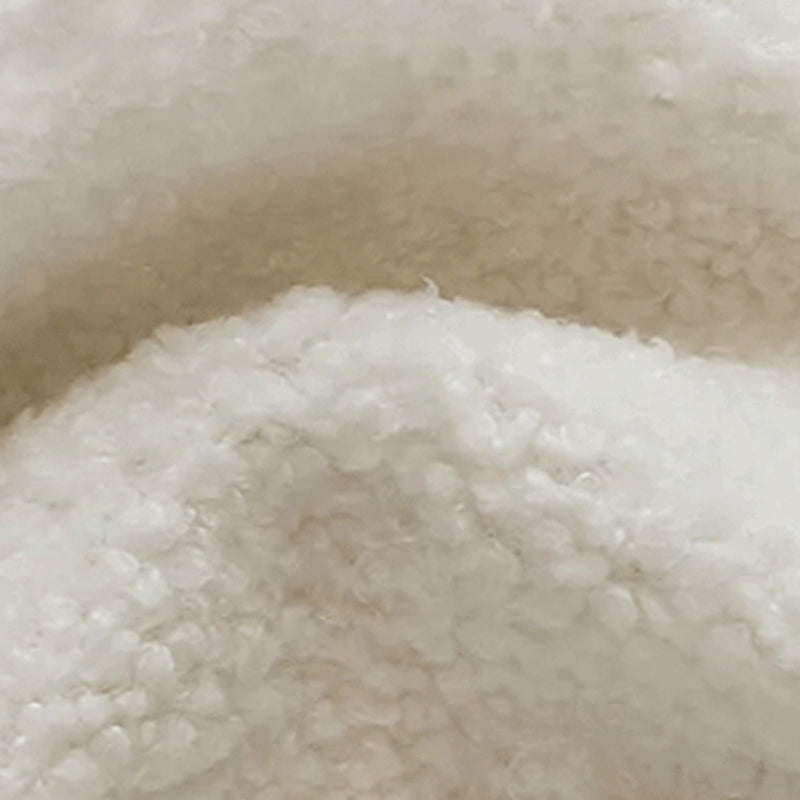 Contemporary Curved Wool Sofa Sloped Armed Sofa in White of 27.56" H Clearhalo 'furn' 'furn_sofas' 'Furniture' 'Living Room Furniture' 'Sofa' 'sofas' 5792881
