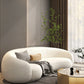 Contemporary Curved Wool Sofa Sloped Armed Sofa in White of 27.56" H Clearhalo 'furn' 'furn_sofas' 'Furniture' 'Living Room Furniture' 'Sofa' 'sofas' 5792886