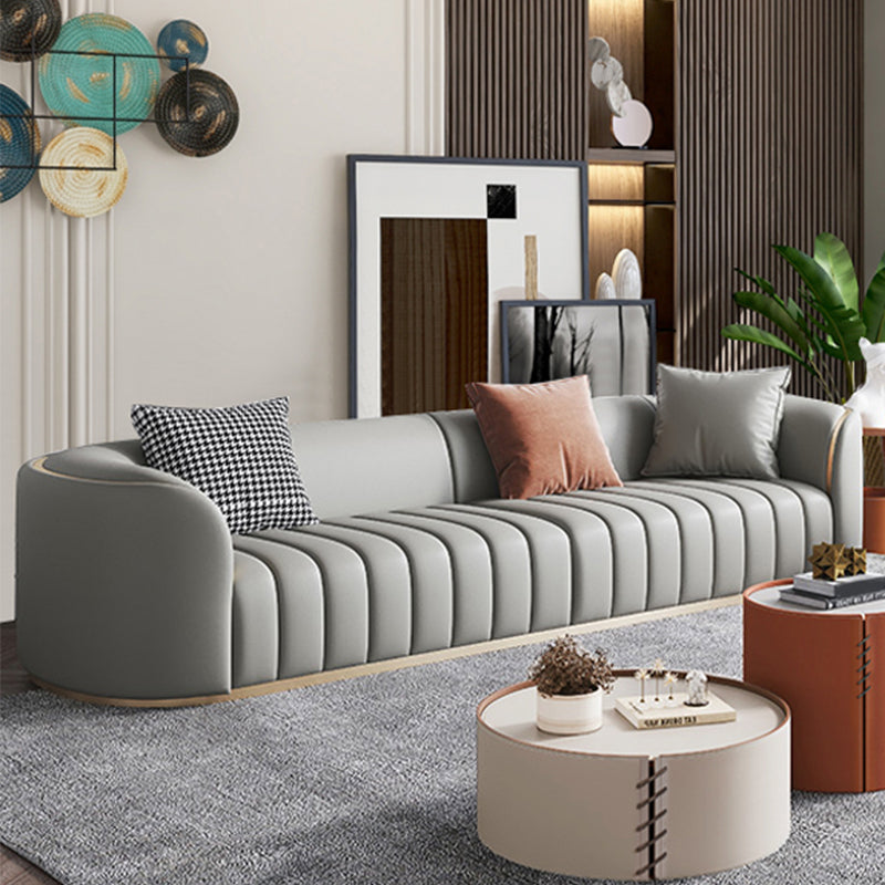 Canapé en cuir moderne pour le salon Smoking Bras canapé avec siège arrière serré