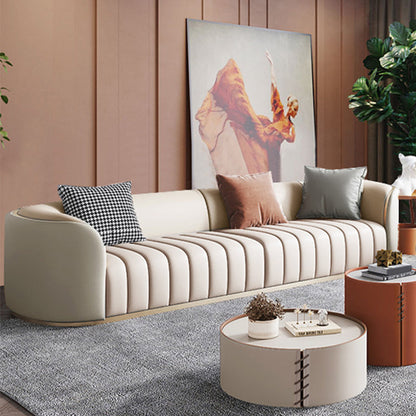 Canapé en cuir moderne pour le salon Smoking Bras canapé avec siège arrière serré