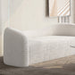 Curved Wool Sofa White Contemporary Sloped Armed Sofa - 33.46" D Clearhalo 'furn' 'furn_sofas' 'Furniture' 'Living Room Furniture' 'Sofa' 'sofas' 5792909