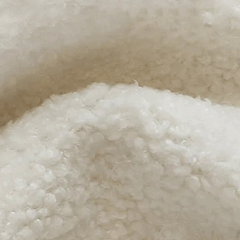 Square Arm Wool Sofa Modern Style 1/2/3-Seater Sofa in White