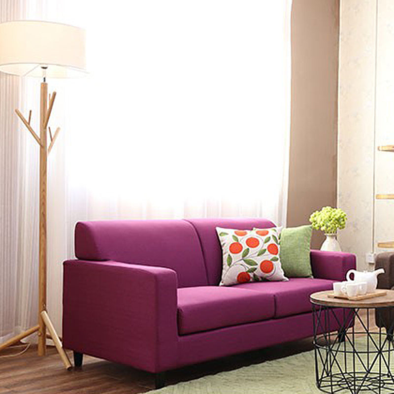 Contemporary Cushions Square Arm Living Room Stationary Seating