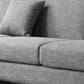Contemporary Cushions Square Arm Living Room Stationary Seating