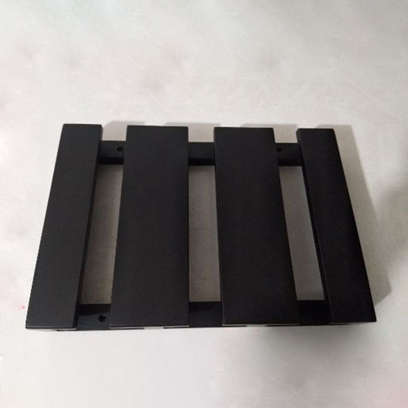 Guardería colgante de madera sólida y soporte de vástago de vidrio moderno