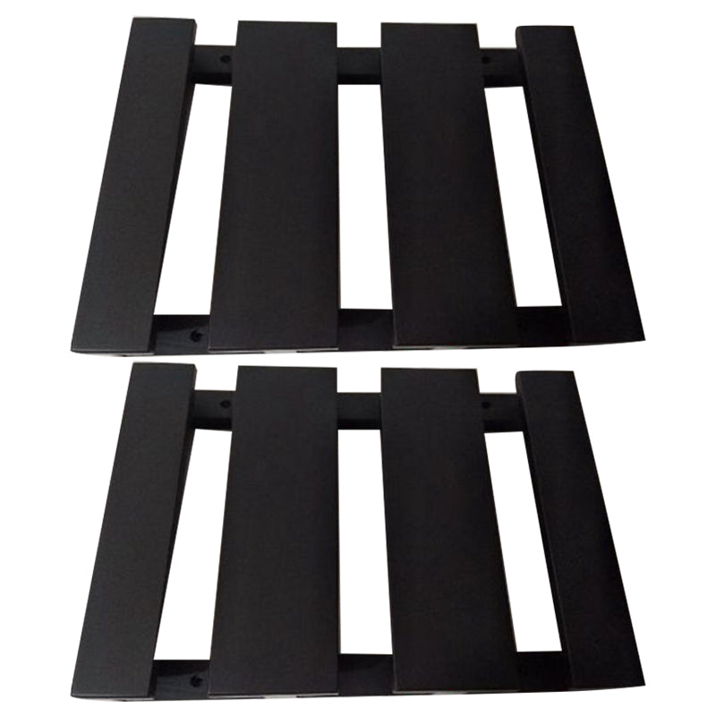 Guardería colgante de madera sólida y soporte de vástago de vidrio moderno