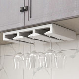 Solid Wood Hanging Glass & Stemware Holder Modern Glass Rack