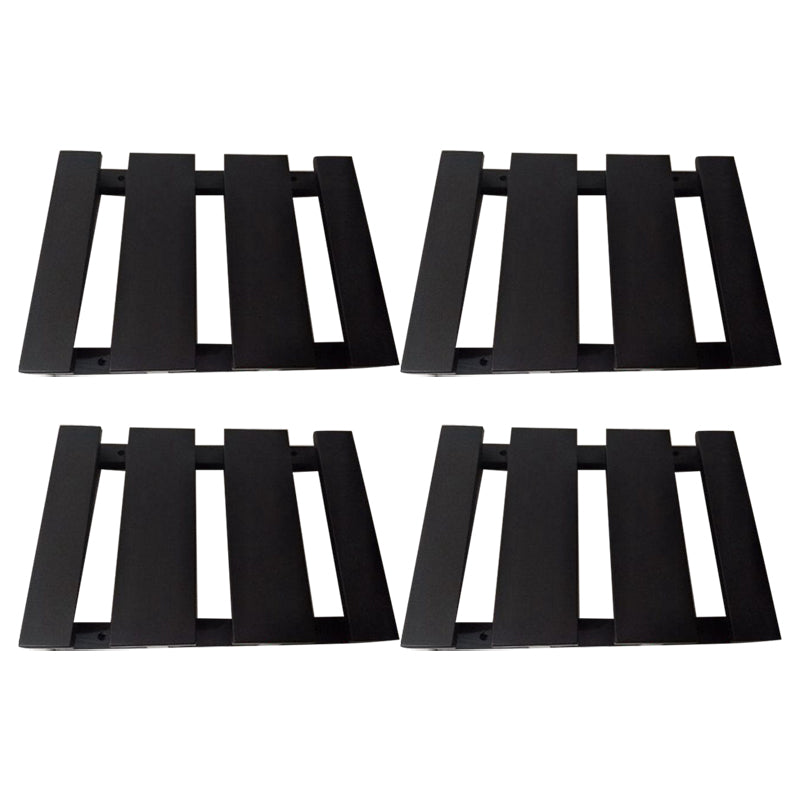 Guardería colgante de madera sólida y soporte de vástago de vidrio moderno