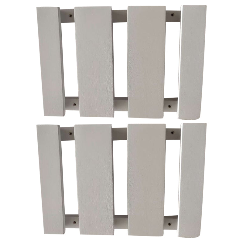 Guardería colgante de madera sólida y soporte de vástago de vidrio moderno