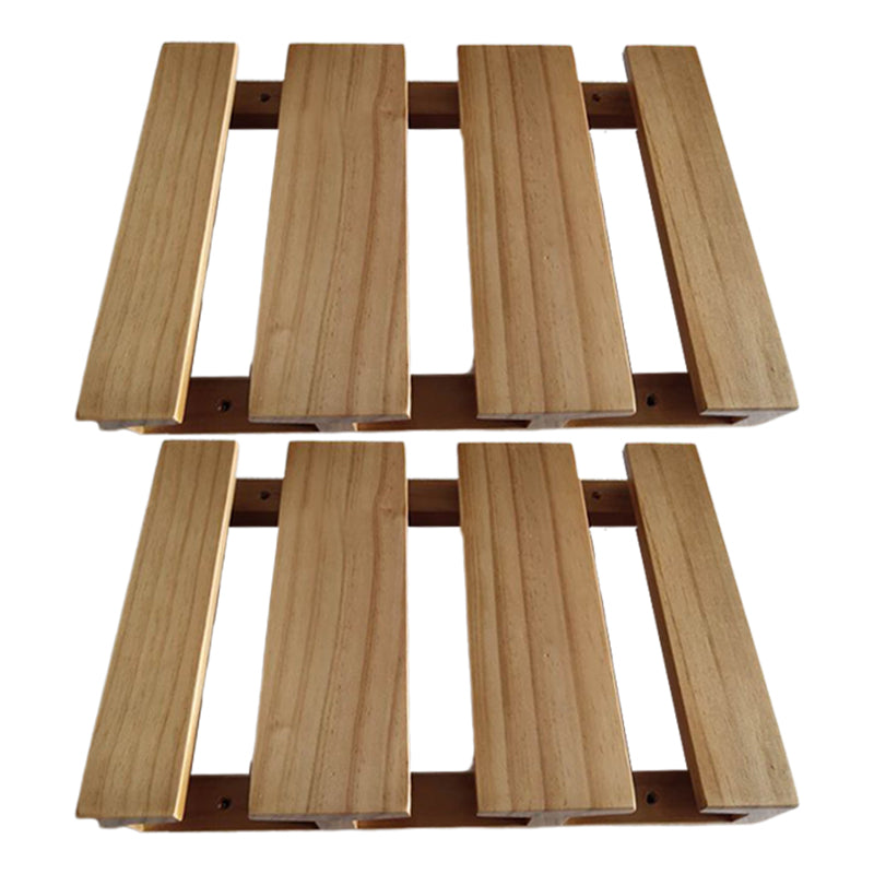 Guardería colgante de madera sólida y soporte de vástago de vidrio moderno