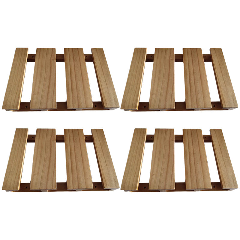 Guardería colgante de madera sólida y soporte de vástago de vidrio moderno