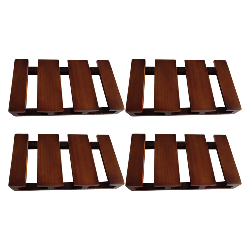 Guardería colgante de madera sólida y soporte de vástago de vidrio moderno