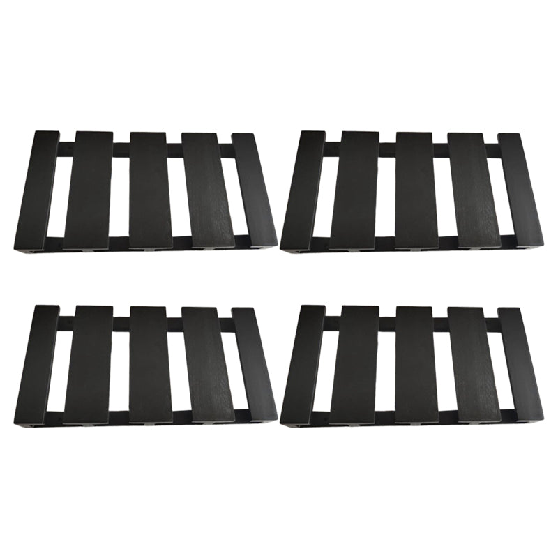 Guardería colgante de madera sólida y soporte de vástago de vidrio moderno