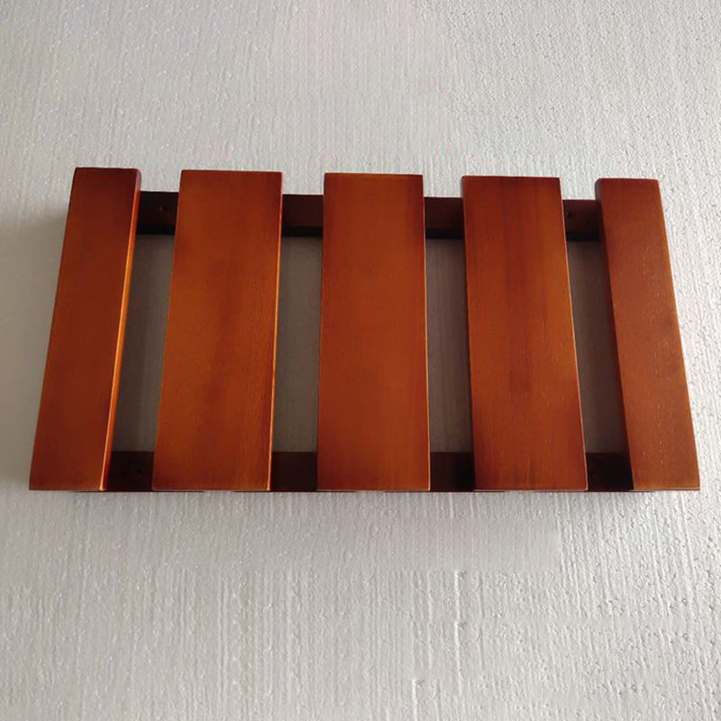 Guardería colgante de madera sólida y soporte de vástago de vidrio moderno