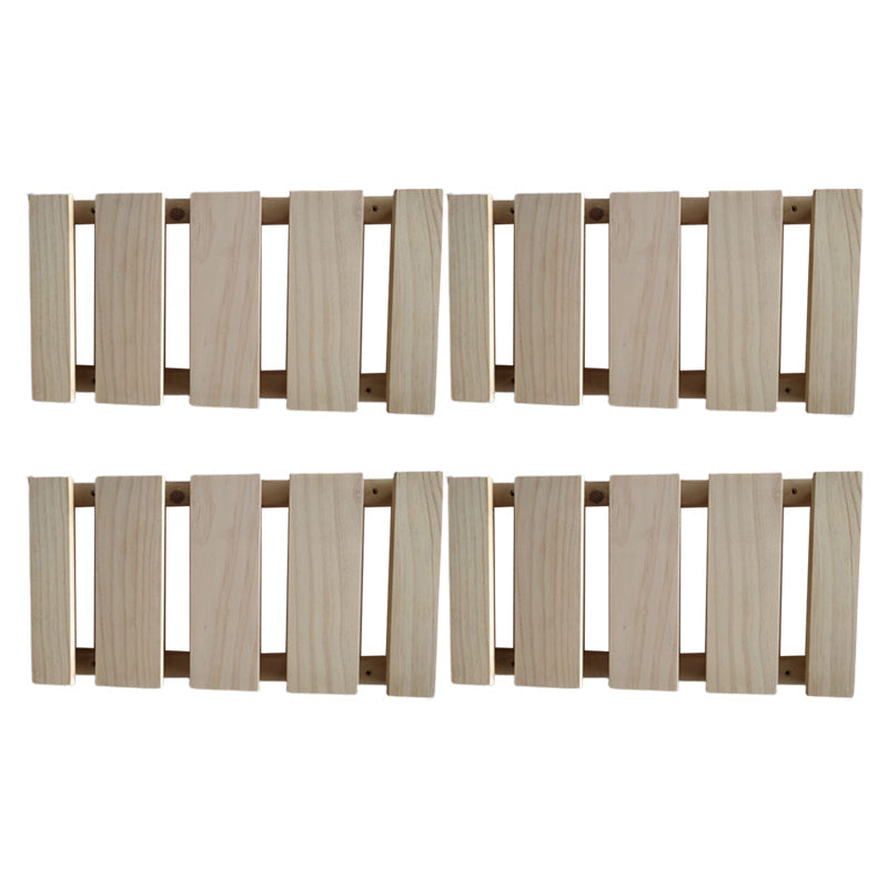 Guardería colgante de madera sólida y soporte de vástago de vidrio moderno