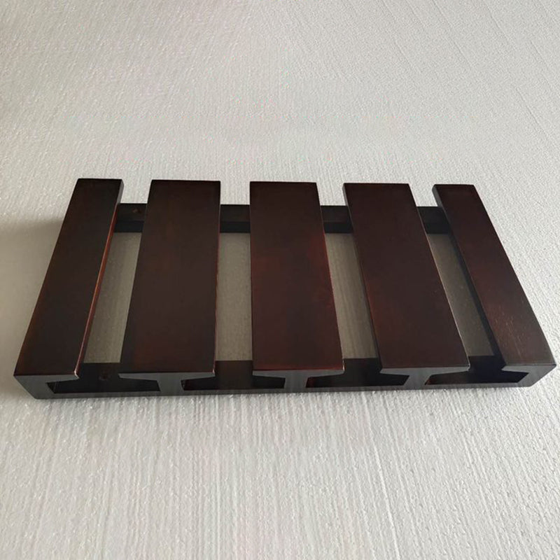 Guardería colgante de madera sólida y soporte de vástago de vidrio moderno