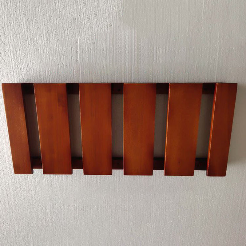 Guardería colgante de madera sólida y soporte de vástago de vidrio moderno