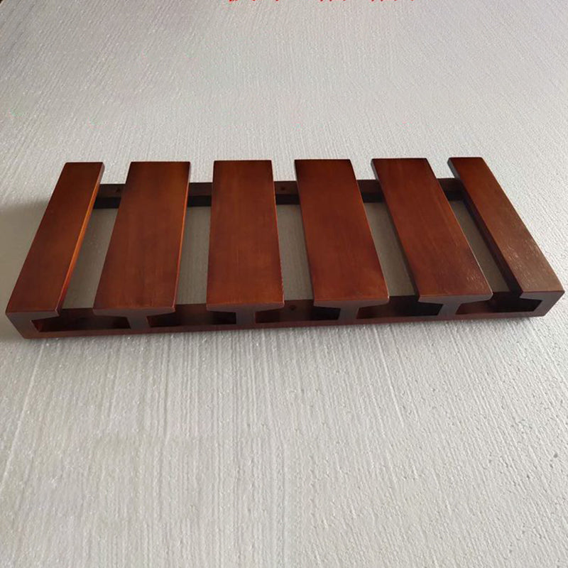 Guardería colgante de madera sólida y soporte de vástago de vidrio moderno