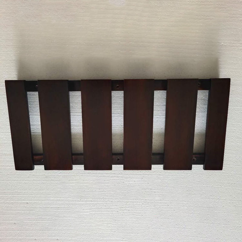 Guardería colgante de madera sólida y soporte de vástago de vidrio moderno