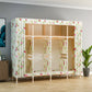 Modern Style Wardrobe Metal 1-Door Wardrobe Closet with Legs