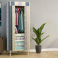 Modern Style Wardrobe Metal 1-Door Wardrobe Closet with Legs
