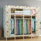 Modern Style Wardrobe Metal 1-Door Wardrobe Closet with Legs