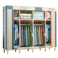 Modern Style Wardrobe Metal 1-Door Wardrobe Closet with Legs