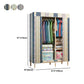 Modern Style Wardrobe Metal 1-Door Wardrobe Closet with Legs