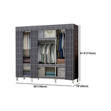 Modern Style Bedroom Wardrobe Metal Wardrobe Closet with Shelves Clearhalo 'Armoires & Wardrobes' 'armoires_wardrobes' 'Bedroom Furniture' 'furn' 'furn_armoires_wardrobes' 'Furniture' 5793386