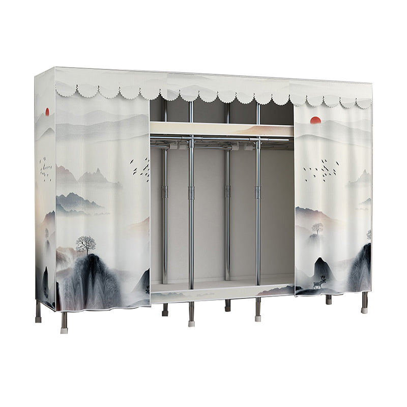 Armadio in metallo moderno in stile armadio da letto da letto con gambe