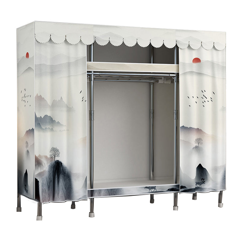 Armadio in metallo moderno in stile armadio da letto da letto con gambe