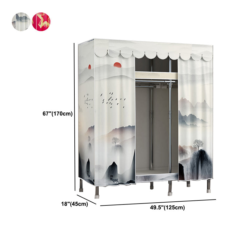 Armadio in metallo moderno in stile armadio da letto da letto con gambe