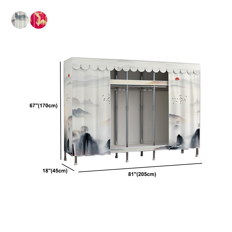 Armadio in metallo moderno in stile armadio da letto da letto con gambe