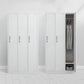 Modern Style Wardrobe White Metal Wardrobe Closet with Locks