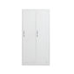 Modern Style Wardrobe White Metal Wardrobe Closet with Locks
