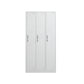 Modern Style Wardrobe White Metal Wardrobe Closet with Locks