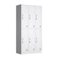 Modern Style Wardrobe White Metal Wardrobe Closet with Locks